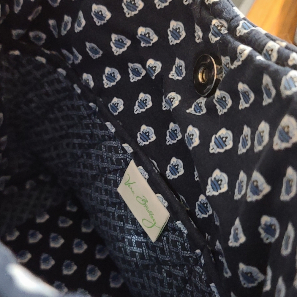 Vera Bradley Nantucket Navy Small Tote Bag - Picture 6 of 11